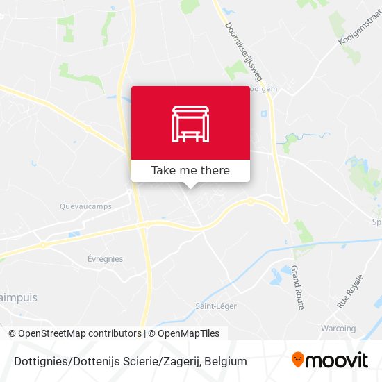 Dottignies / Dottenijs Scierie / Zagerij map