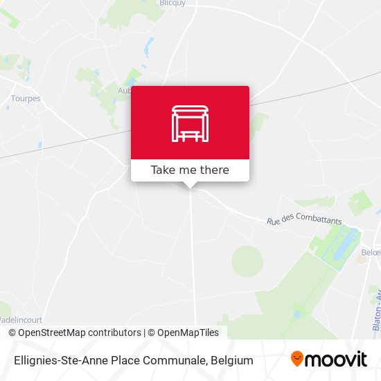 Ellignies-Ste-Anne Place Communale map