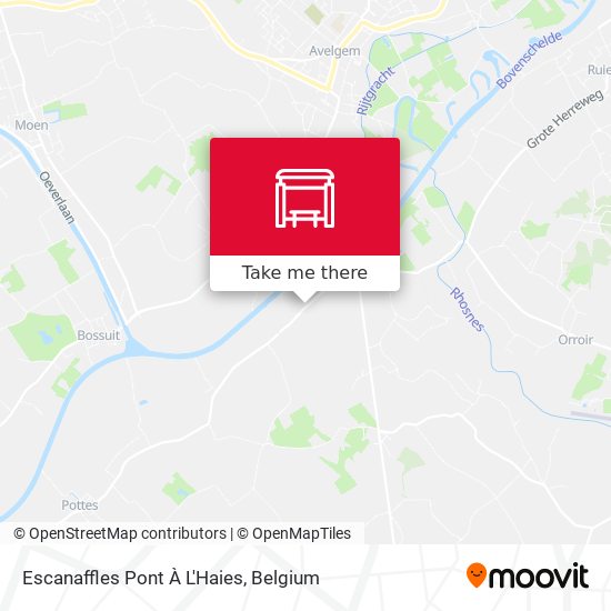 Escanaffles Pont À L'Haies map