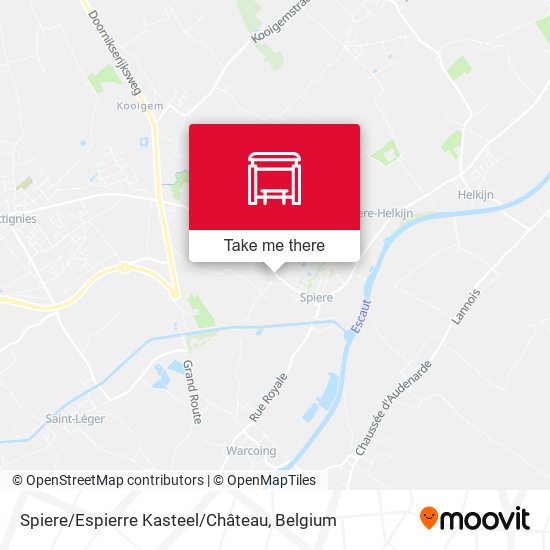 Spiere / Espierre Kasteel / Château plan