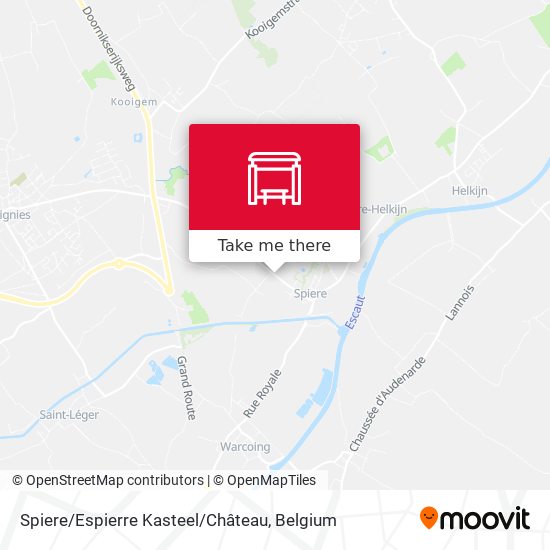 Spiere / Espierre Kasteel / Château plan