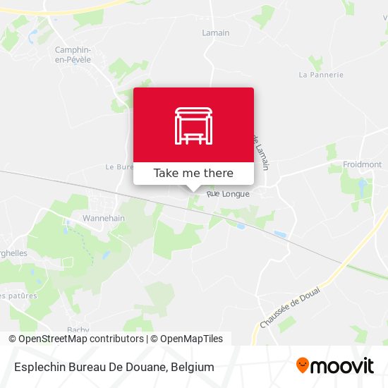 Esplechin Bureau De Douane map