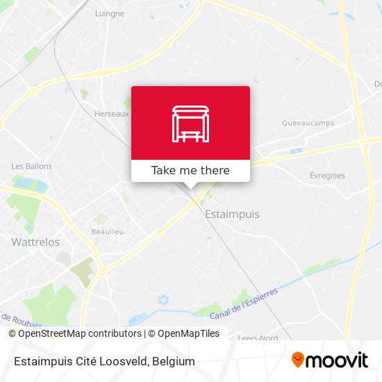 Estaimpuis Cité Loosveld map