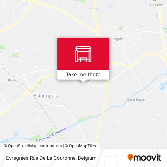 Evregnies Rue De La Couronne map