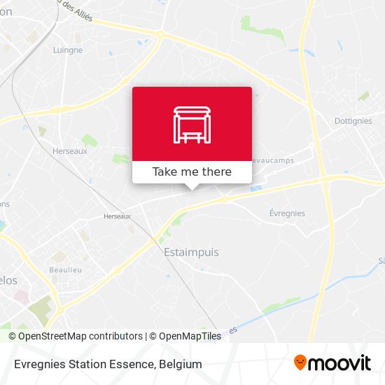 Evregnies Station Essence plan