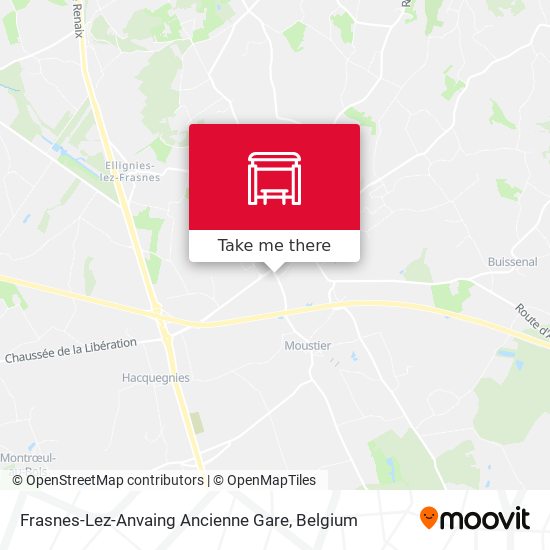 Frasnes-Lez-Anvaing Ancienne Gare plan