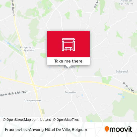 Frasnes-Lez-Anvaing Hôtel De Ville map