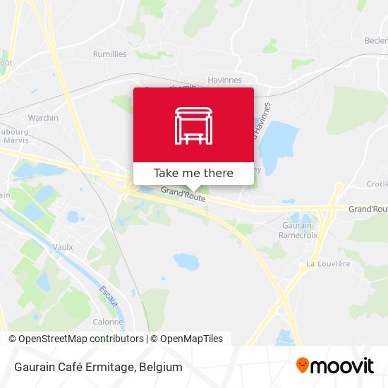 Gaurain Café Ermitage map