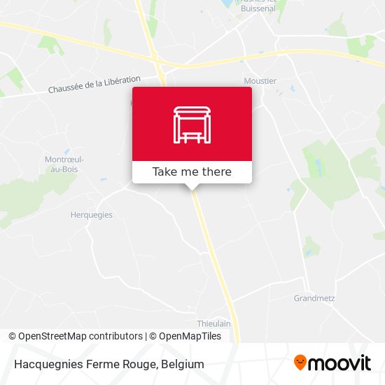 Hacquegnies Ferme Rouge plan