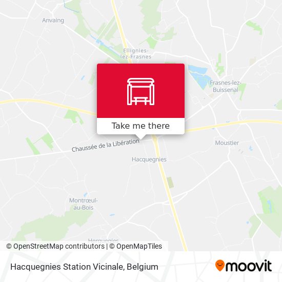 Hacquegnies Station Vicinale plan