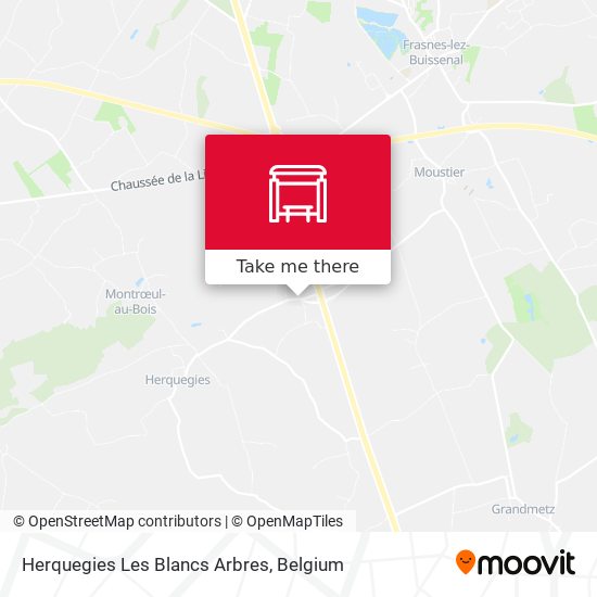 Herquegies Les Blancs Arbres map