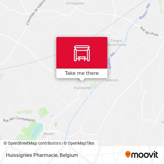 Huissignies Pharmacie plan