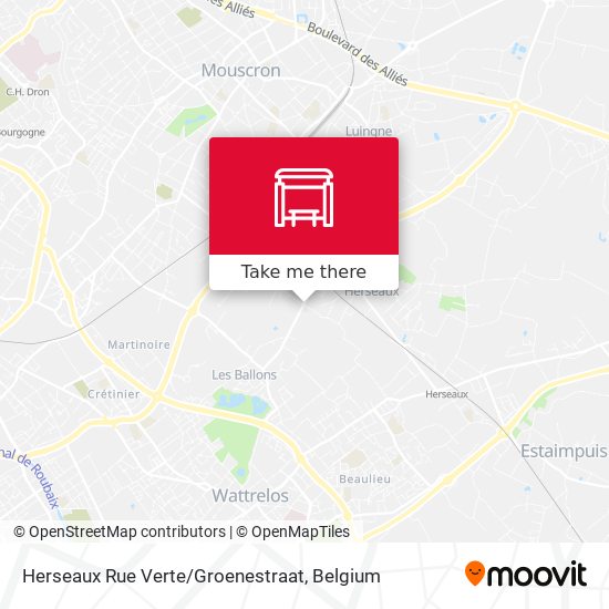 Herseaux Rue Verte / Groenestraat plan