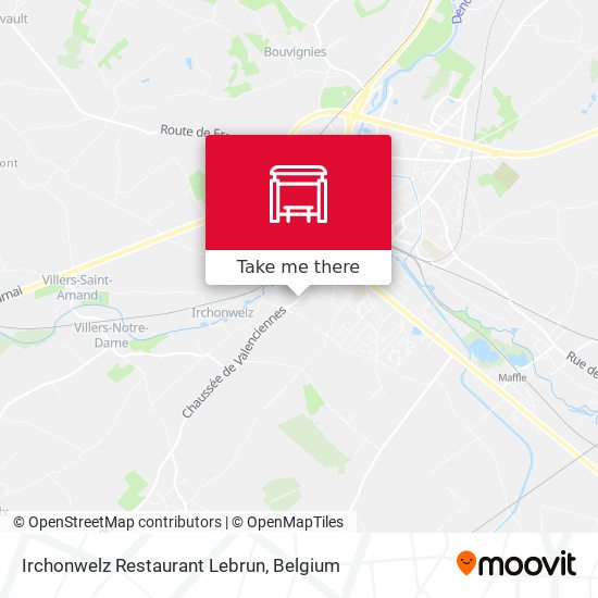 Irchonwelz Restaurant Lebrun map