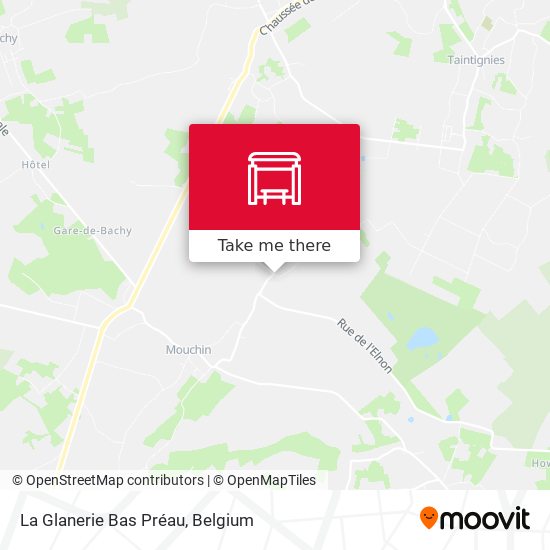 La Glanerie Bas Préau map