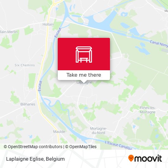 Laplaigne Eglise map