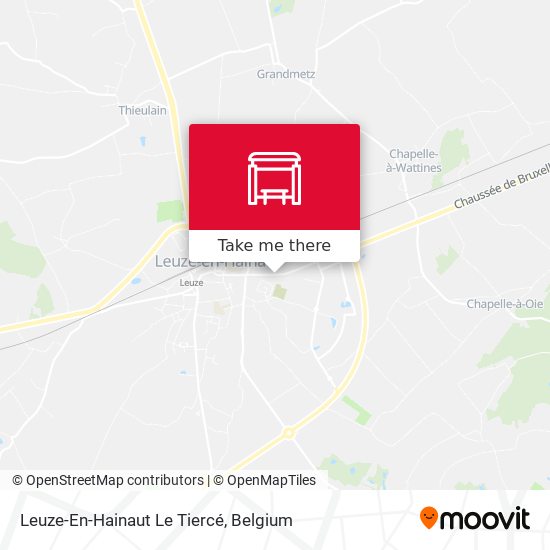 Leuze-En-Hainaut Le Tiercé map