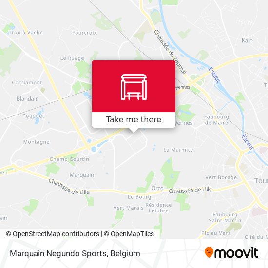 Marquain Negundo Sports map