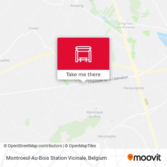 Montroeul-Au-Bois Station Vicinale map