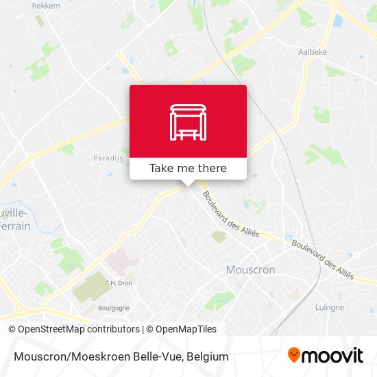 Mouscron/Moeskroen Belle-Vue map