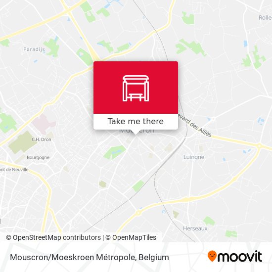 Mouscron/Moeskroen Métropole map