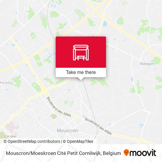 Mouscron / Moeskroen Cité Petit Cornilwijk map