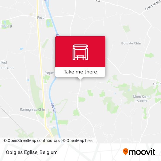 Obigies Eglise map