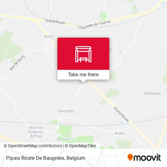 Pipaix Route De Baugnies plan