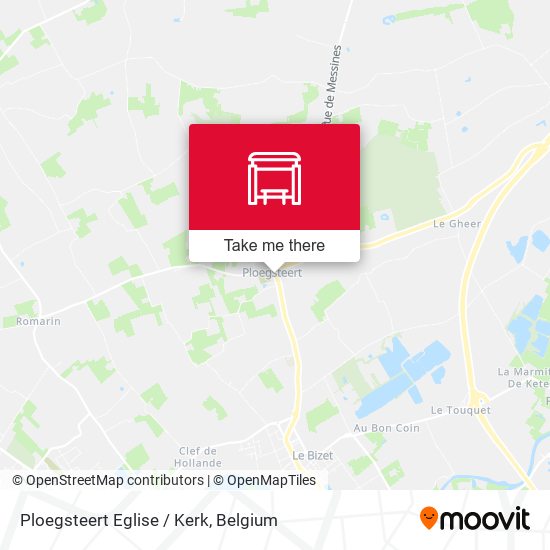 Ploegsteert Eglise / Kerk map