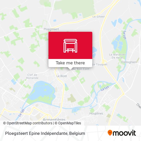 Ploegsteert Epine Indépendante map