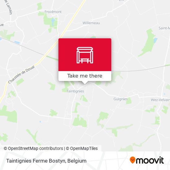 Taintignies Ferme Bostyn map
