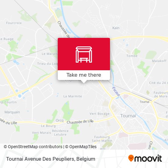 Tournai Avenue Des Peupliers map