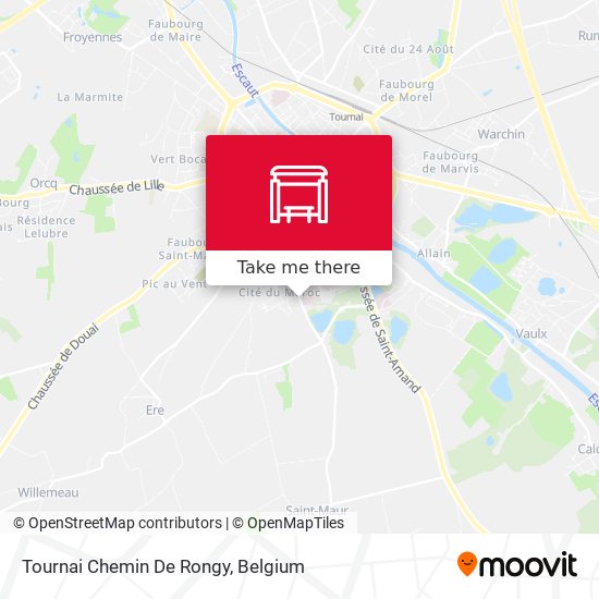 Tournai Chemin De Rongy map