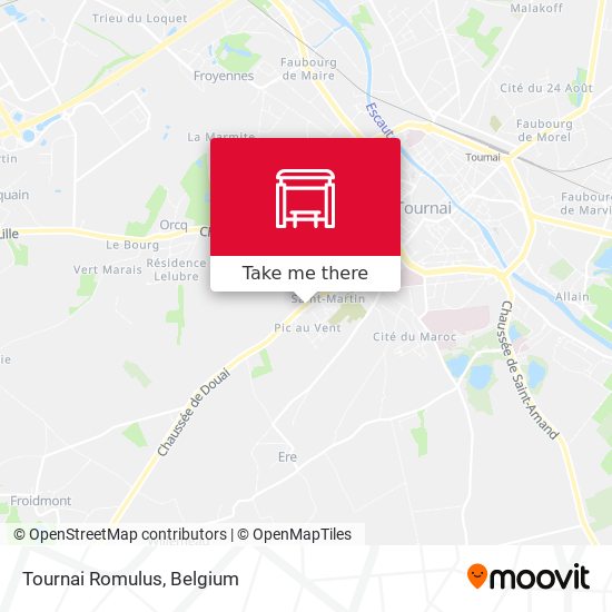 Tournai Romulus map