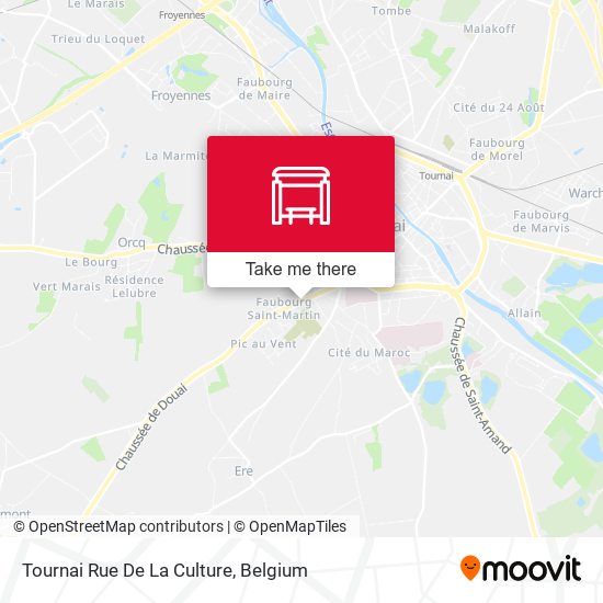 Tournai Rue De La Culture plan