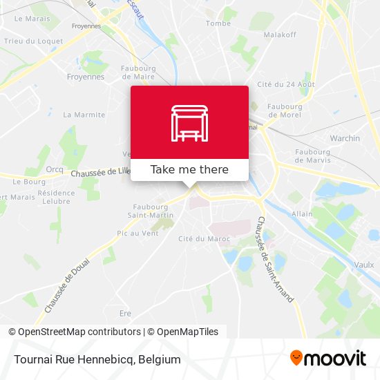 Tournai Rue Hennebicq plan
