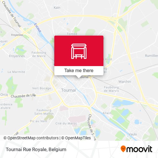 Tournai Rue Royale plan