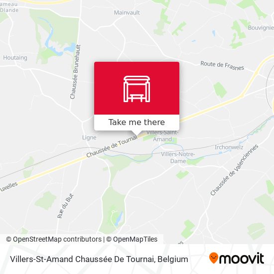 Villers-St-Amand Chaussée De Tournai map