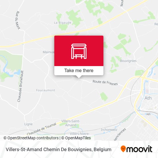 Villers-St-Amand Chemin De Bouvignies map