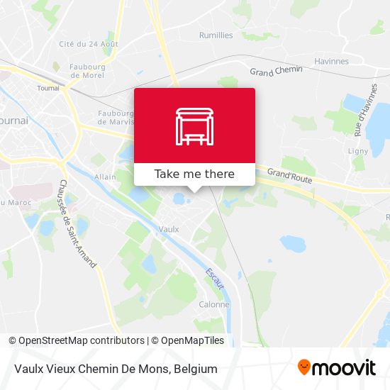 Vaulx Vieux Chemin De Mons map