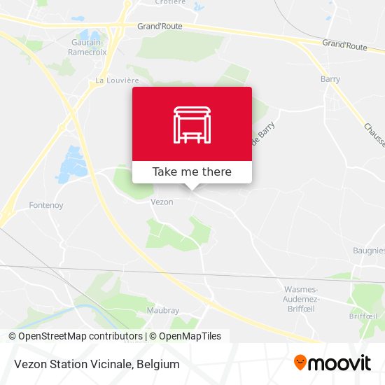 Vezon Station Vicinale map
