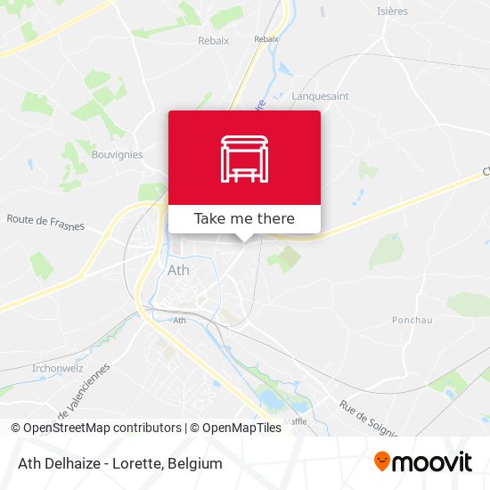 Ath Delhaize - Lorette map