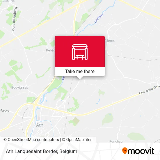 Ath Lanquesaint Border map