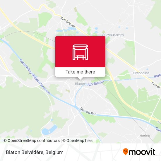 Blaton Belvédère map