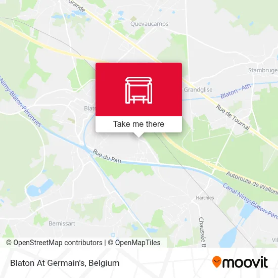 Blaton At Germain's map