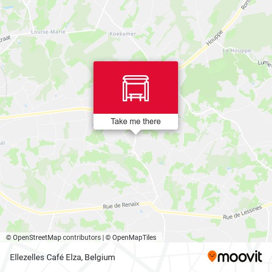 Ellezelles Café Elza map