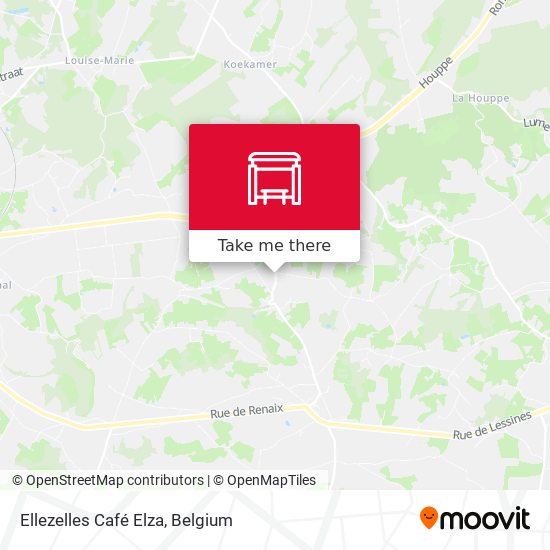 Ellezelles Café Elza map