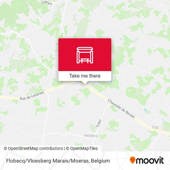 Flobecq / Vloesberg Marais / Moeras map