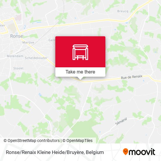 Ronse / Renaix Kleine Heide / Bruyère map