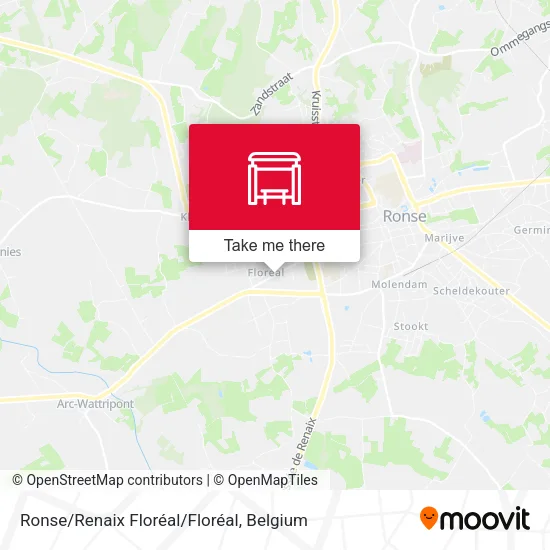 Ronse/Renaix Floréal/Floréal map